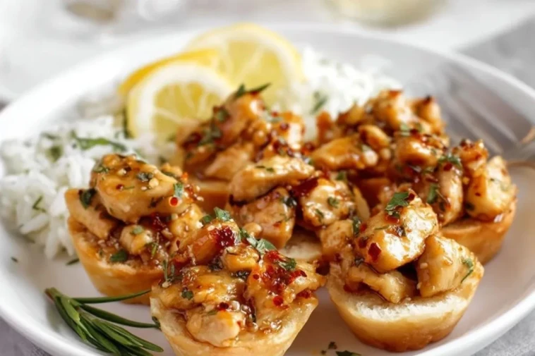 Bouchées de poulet au citron et à l'ail -1