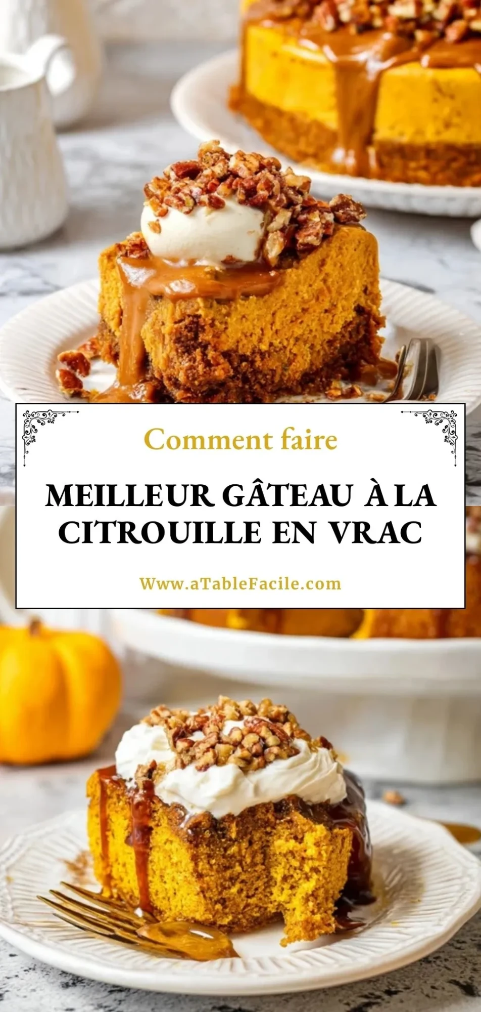 Meilleur gâteau à la citrouille en vrac - Pin 1