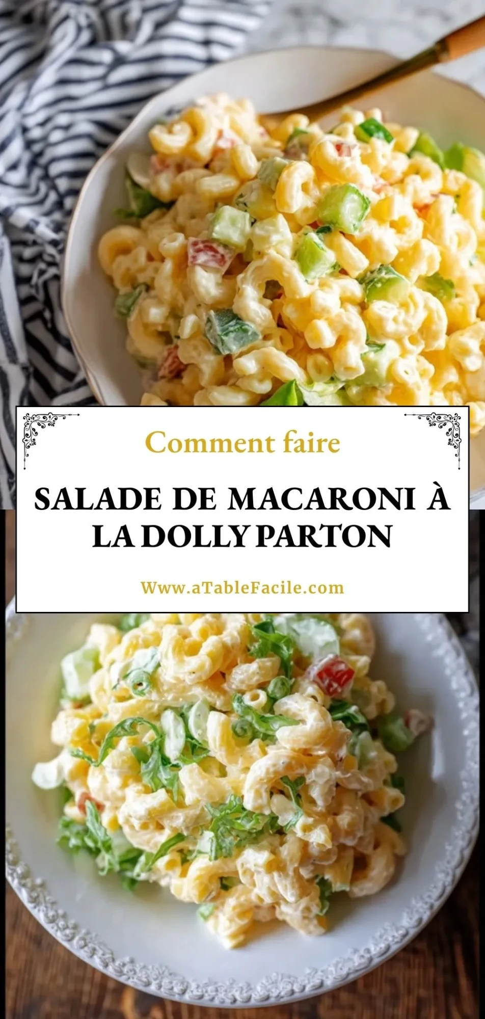 Salade de macaroni à la Dolly Parton- Pin 1
