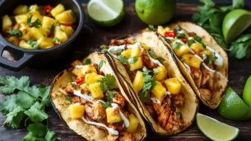 Tacos au poulet et à l'ananas en une seule poêle - 1 (1)