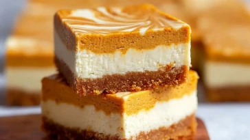 Barres De Cheesecake À La Citrouille Sans Cuisson - 1