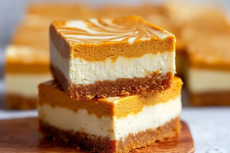 Barres De Cheesecake À La Citrouille Sans Cuisson - 1