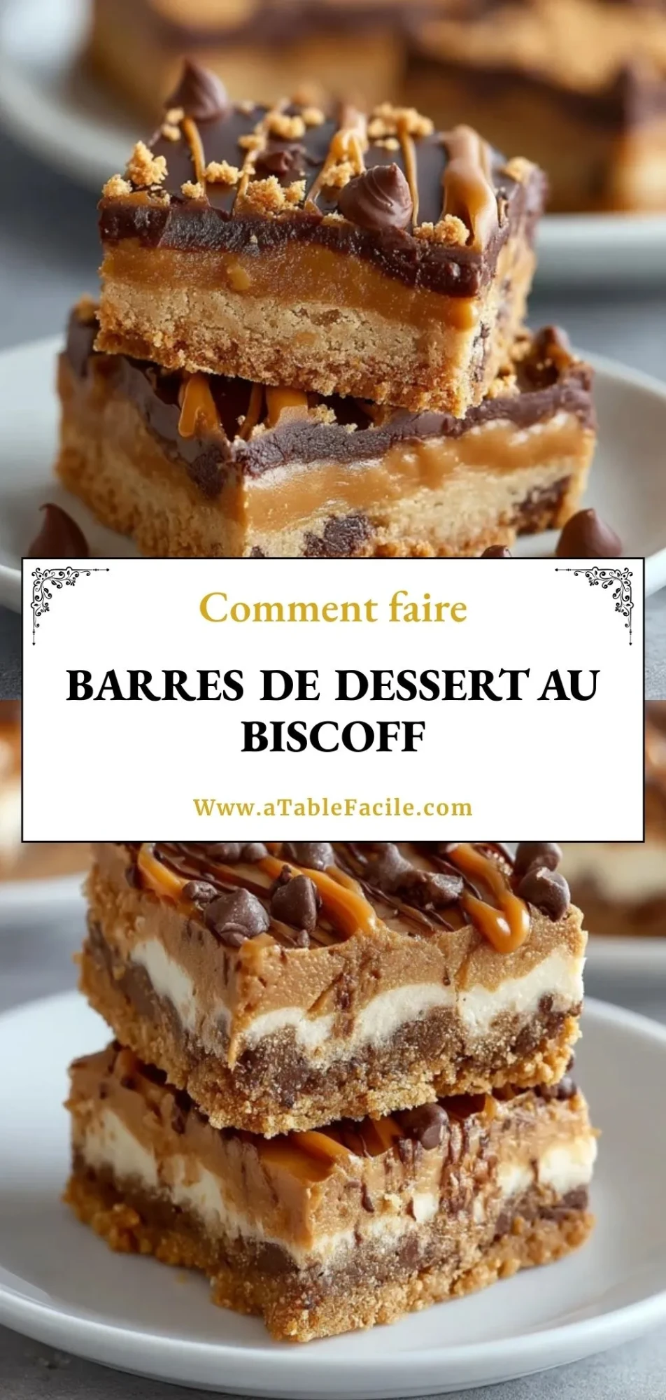 Barres De Dessert Au Biscoff - Pin 1