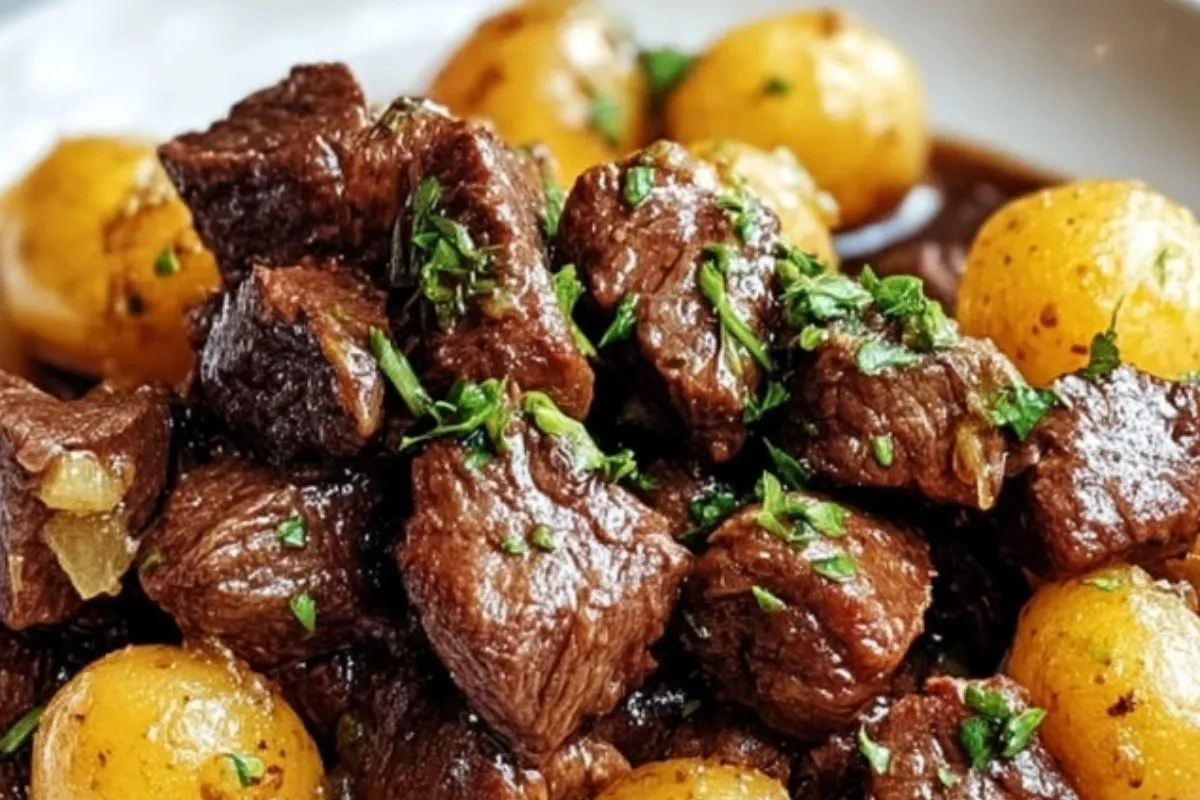Boeuf Sauté À LAil Et Pommes De Terre - 1