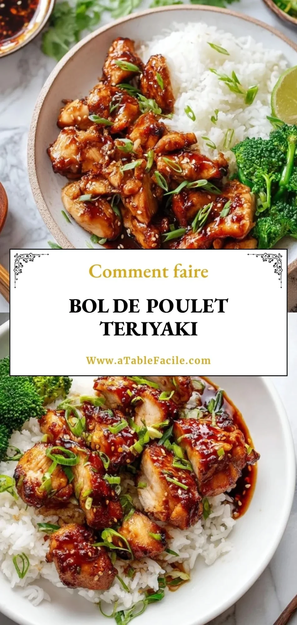 Bol De Poulet Teriyaki - Pin 1