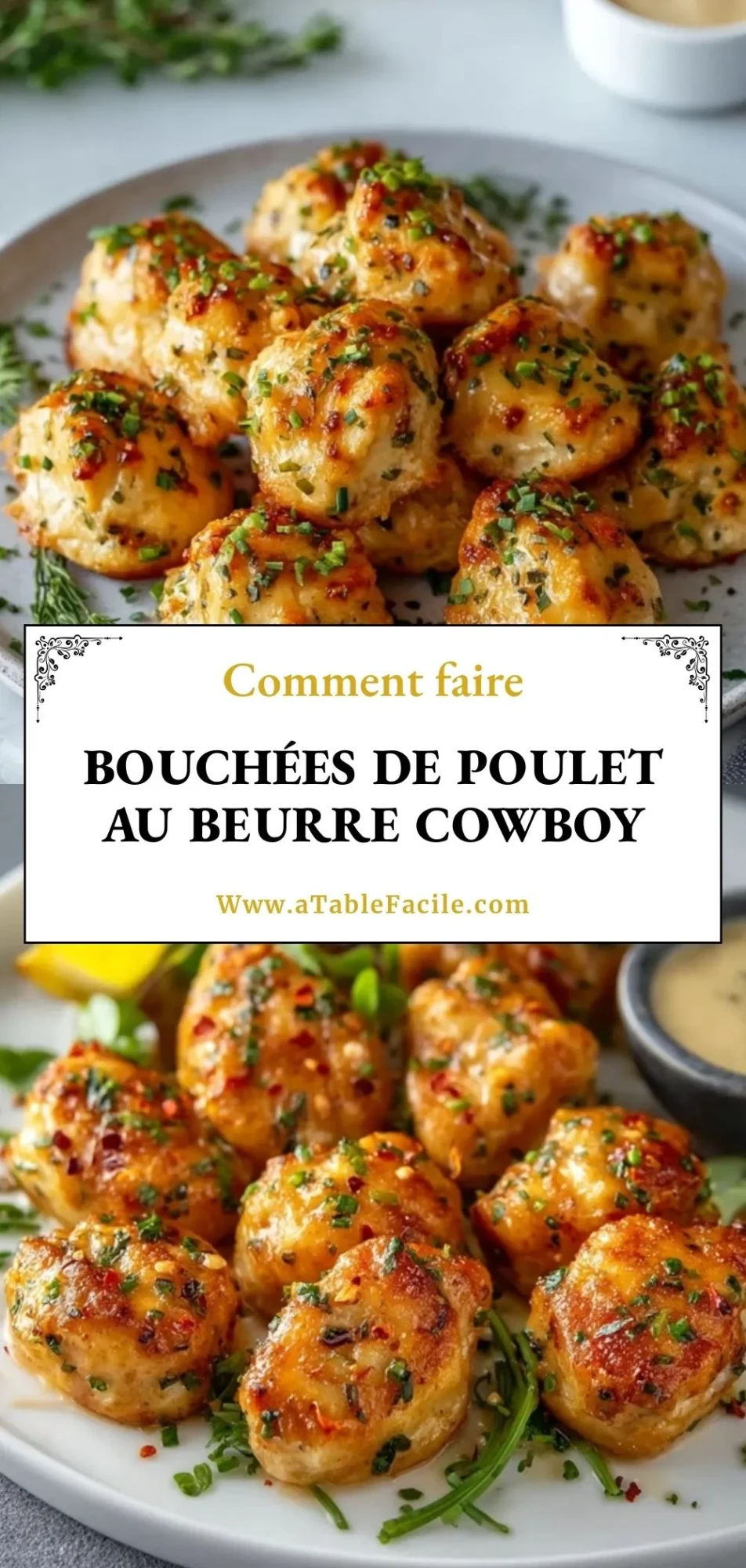 Bouchées De Poulet Au Beurre Cowboy - Pin 1