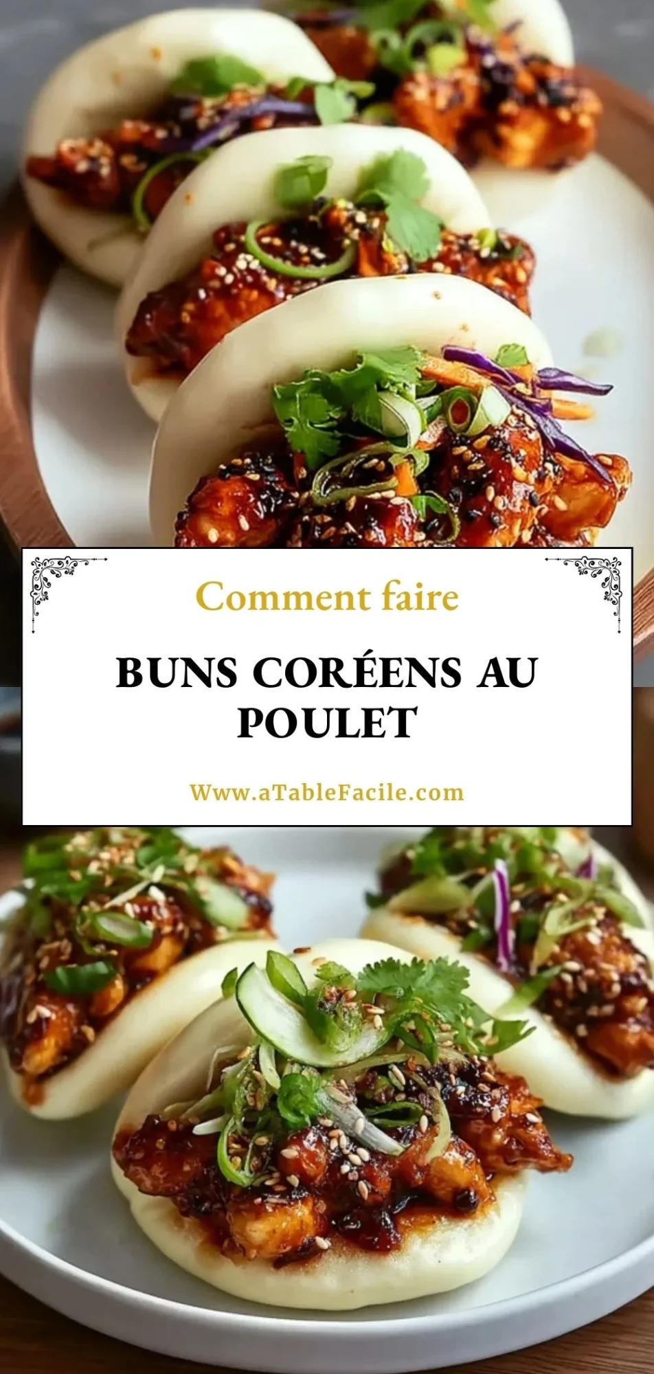 Buns Coréens Au Poulet - Pin 1