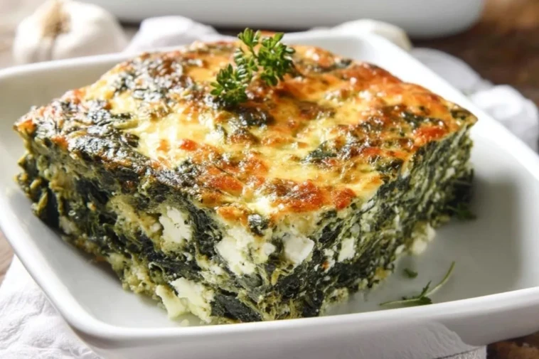 Casserole De Feta Et DÉpinards - 1