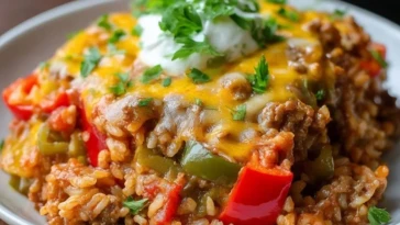 Casserole De Poivrons Farcis - 1