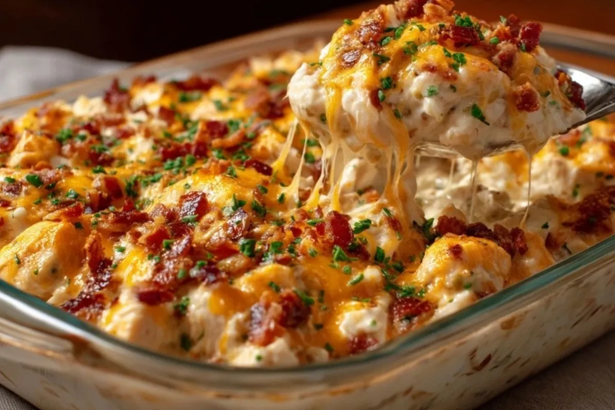 Casserole De Poulet Crémeuse Aux Bacon - 1