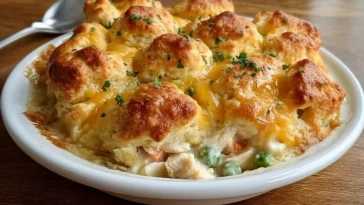 Casserole De Poulet Et Biscuits - 1