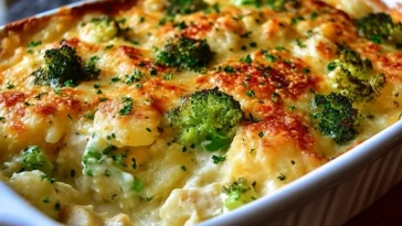 Casserole de poulet, pommes de terre et brocoli - 1 (1)