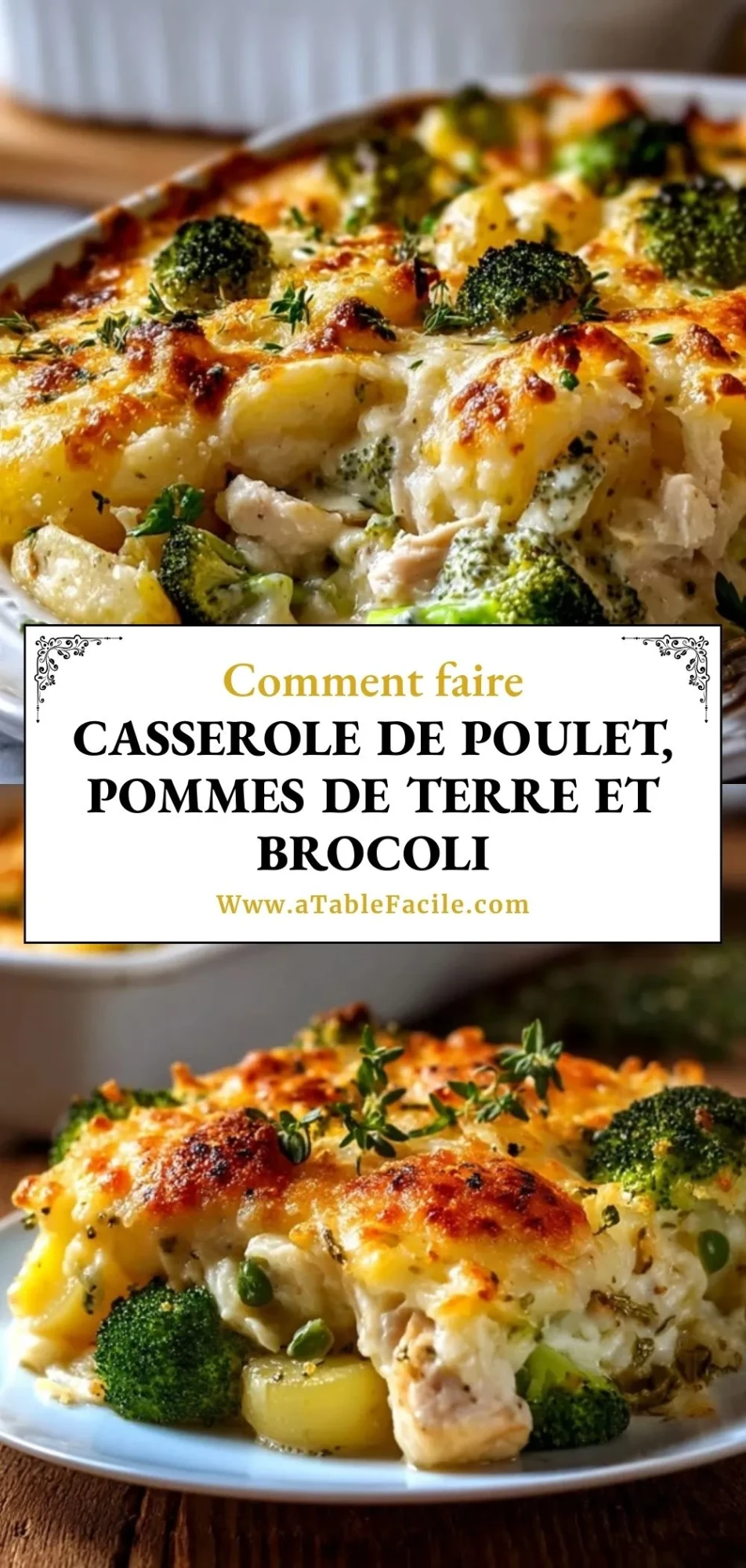 Casserole de poulet, pommes de terre et brocoli - Pin 1 (1)