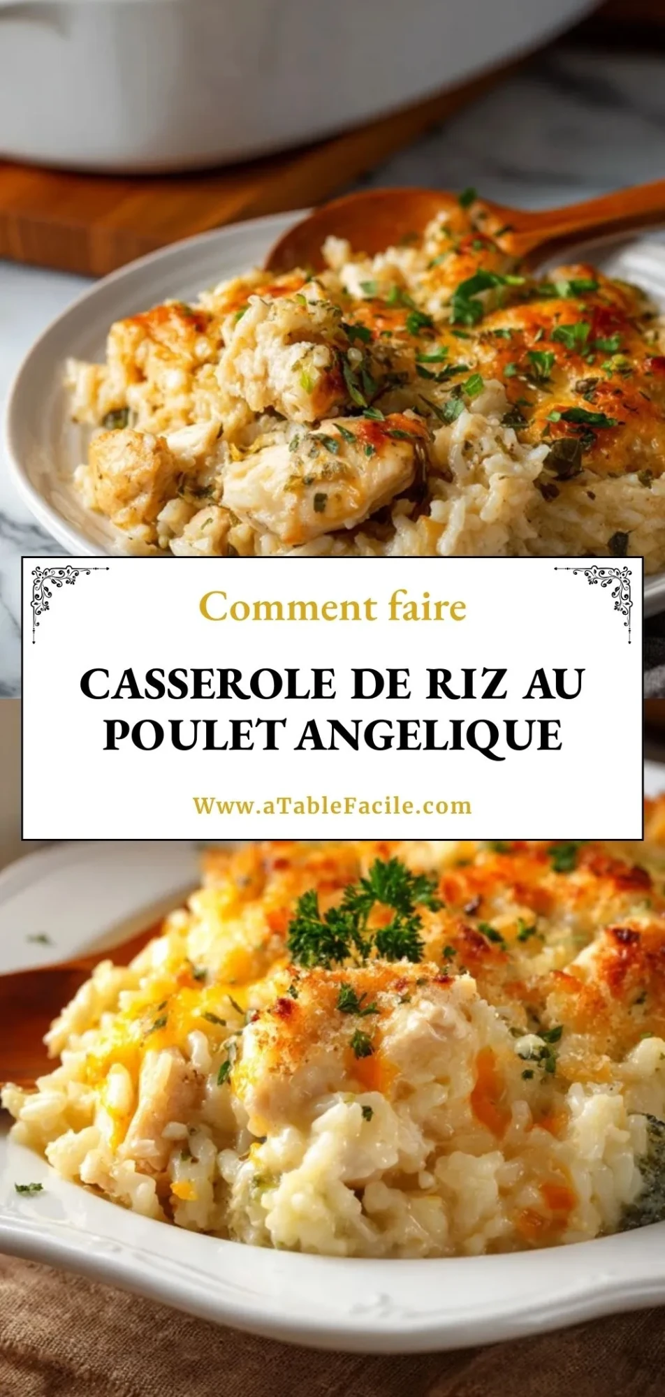 Casserole De Riz Au Poulet Angelique - Pin 1