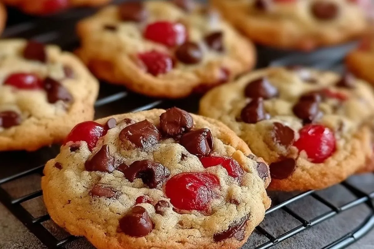 Cookies Aux Cerises Maraschino Et Pépites De Chocolat - 1
