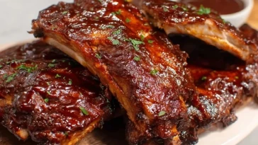 Côtes De Porc Braisées Au Barbecue - 1