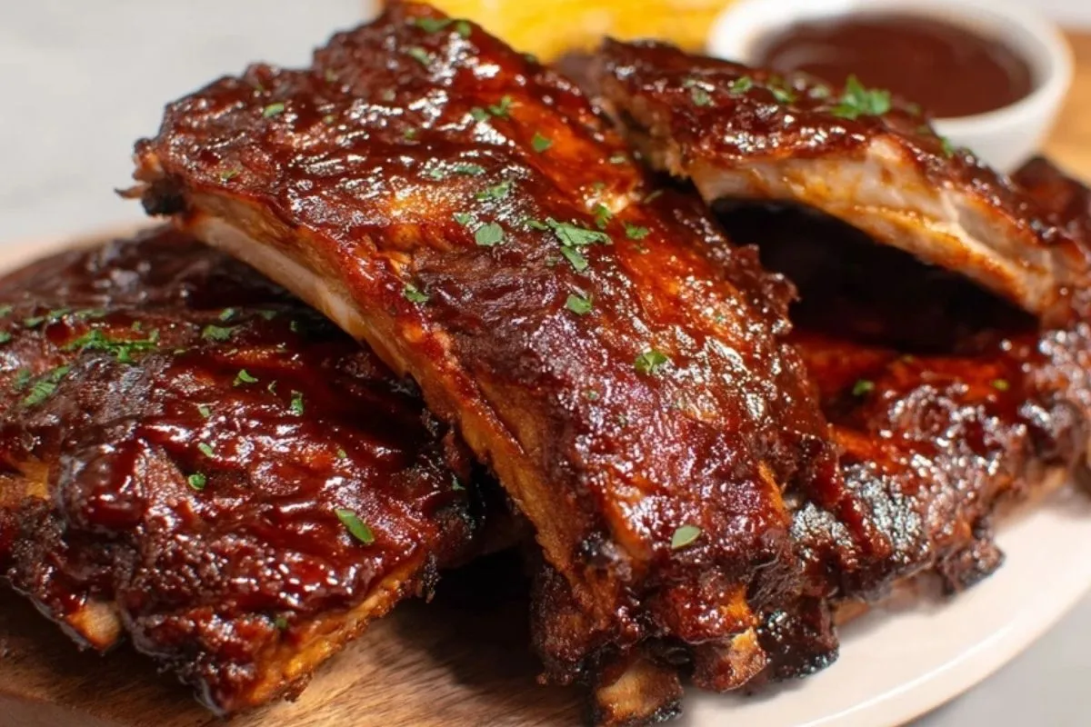 Côtes De Porc Braisées Au Barbecue - 1