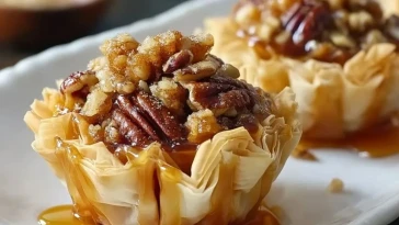 Coupes De Baklava Aux Pacanes Caramélisées Et Croquantes - 1