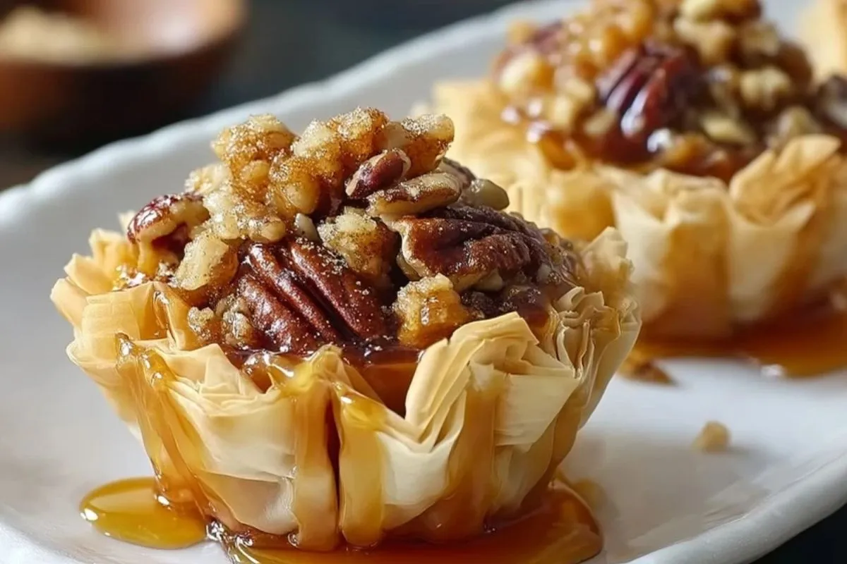 Coupes De Baklava Aux Pacanes Caramélisées Et Croquantes - 1