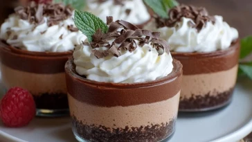 Coupes Mousse Au Chocolat Triple - 1