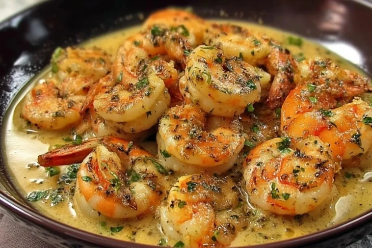 Crevettes À LAil Et Au Lait De Coco - 1