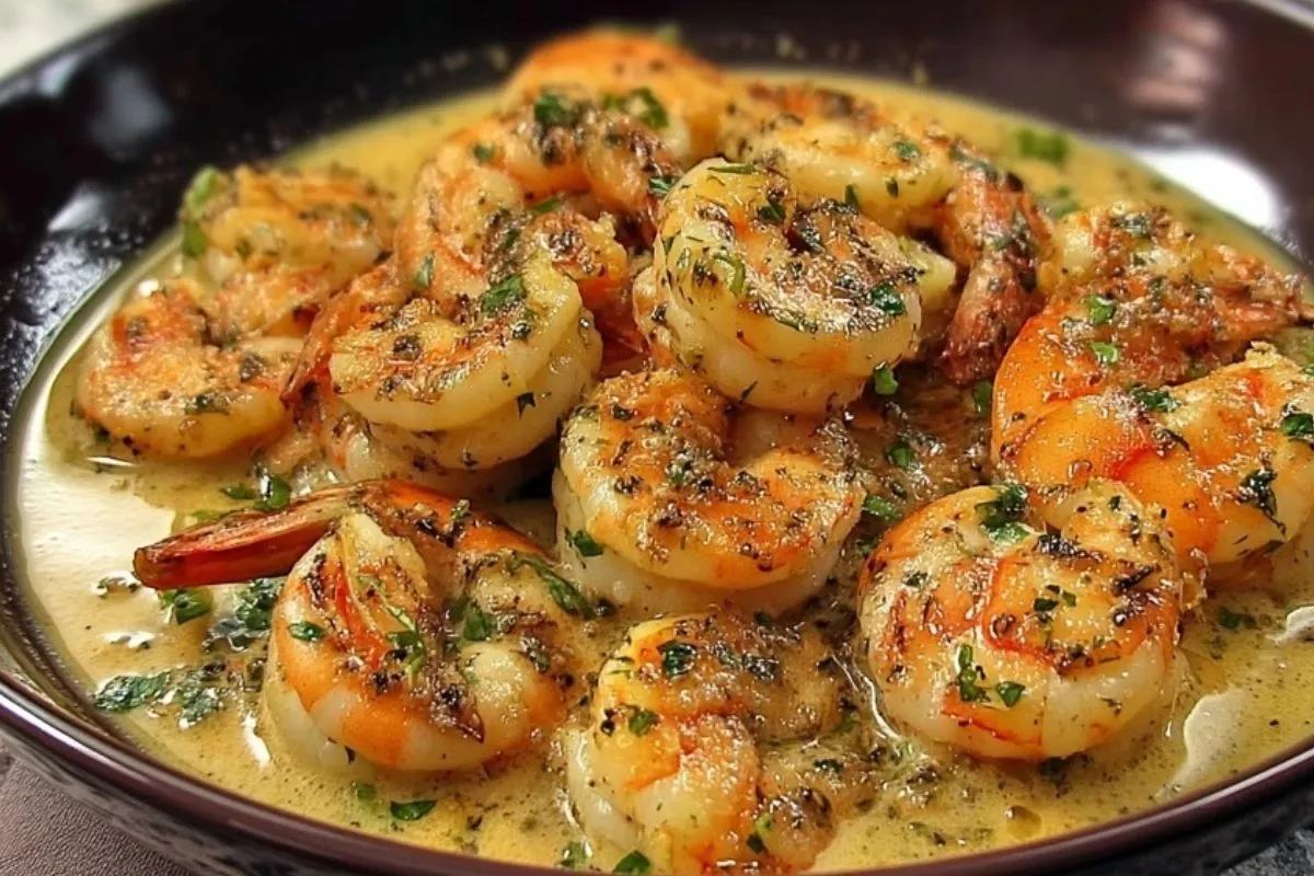 Crevettes À LAil Et Au Lait De Coco - 1