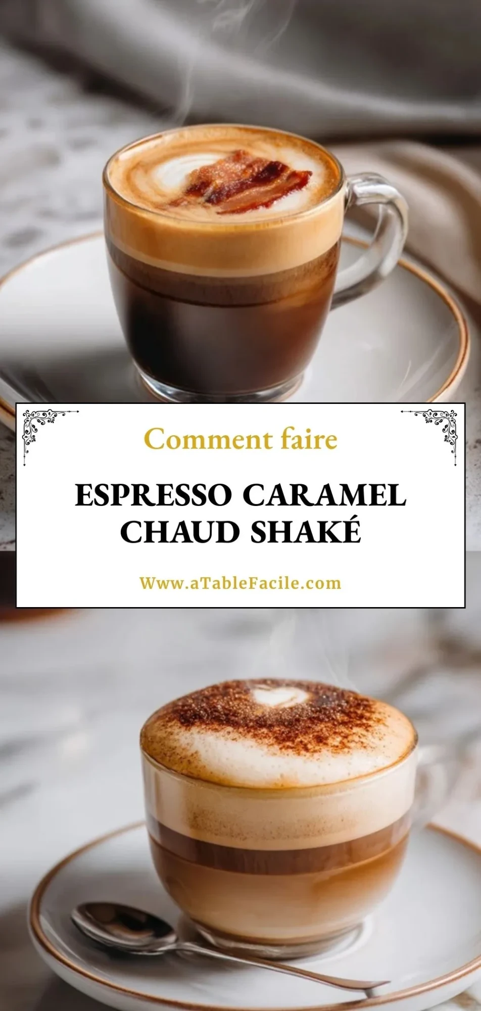 Espresso Caramel Chaud Shaké - Pin 1
