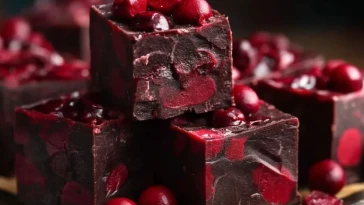Fudge Au Chocolat Noir Et Cerises Sombres - 1