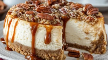 Gâteau Au Fromage Blanc Aux Noix De Pécan Et Beurre Noisette - 1