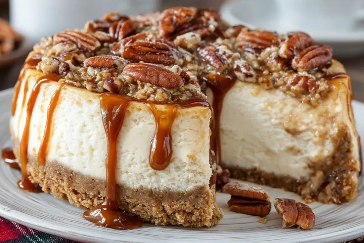 Gâteau Au Fromage Blanc Aux Noix De Pécan Et Beurre Noisette - 1