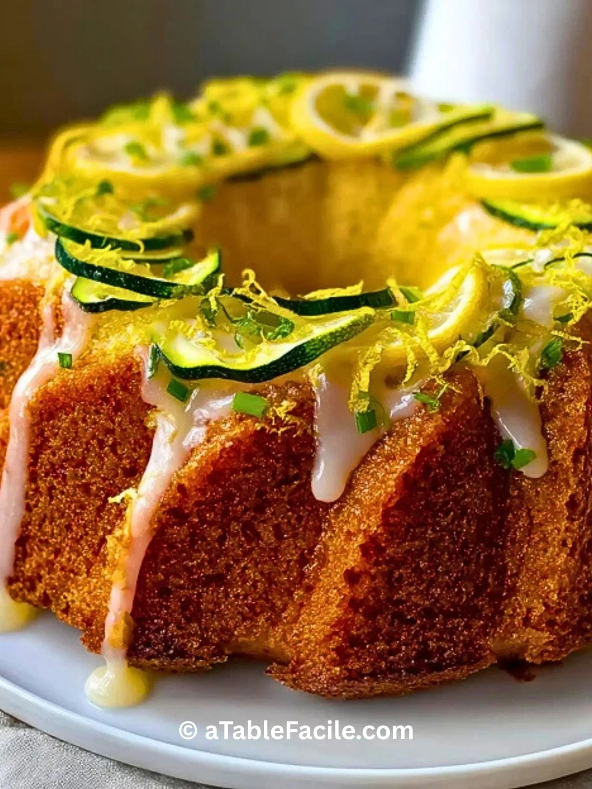 Gâteau Bundt Au Citron Et Courgette- 2