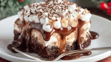 Gâteau Poke Au Chocolat Chaud - 1