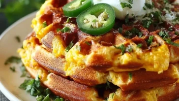 Gaufres De Maïs Au Jalapeño Et Cheddar Épicé - 1