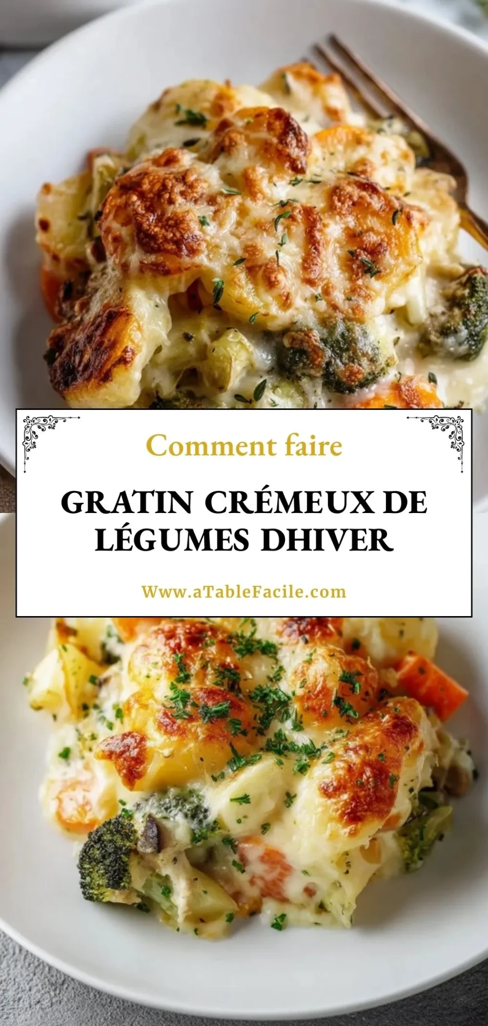 Gratin Crémeux de Légumes dHiver - Pin 1