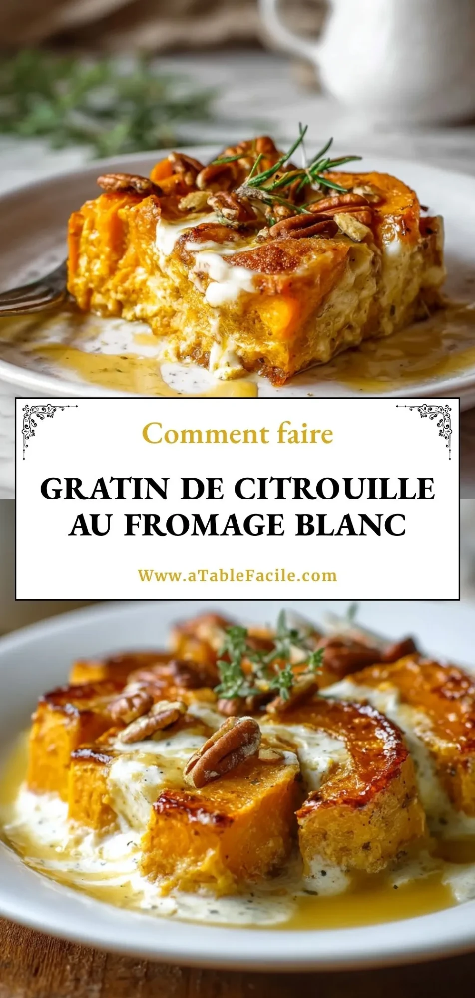 Gratin De Citrouille Au Fromage Blanc - Pin 1