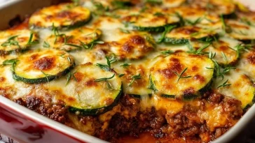 Gratin De Courgettes Au Bœuf Haché Low-Carb - 1