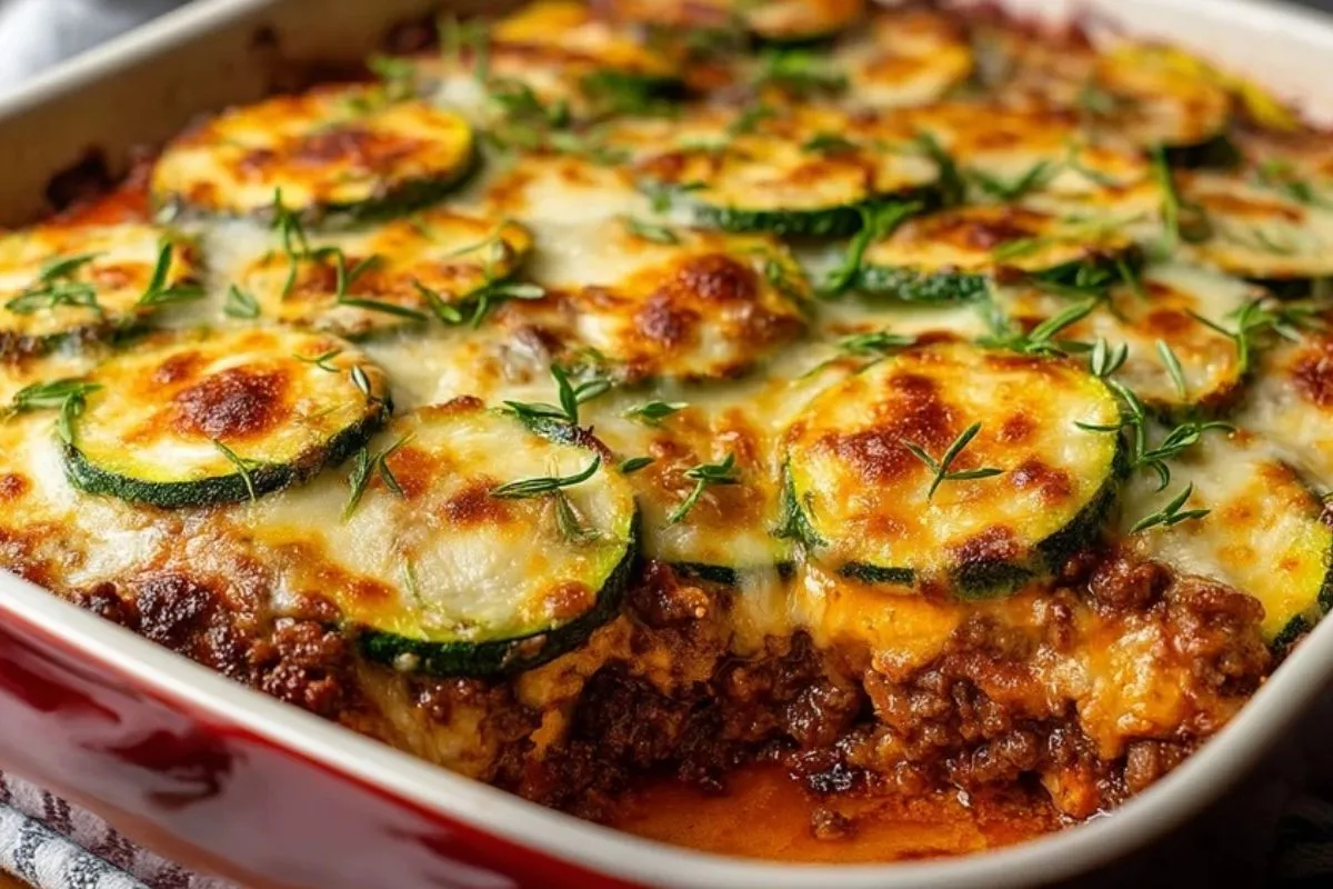Gratin De Courgettes Au Bœuf Haché Low-Carb - 1