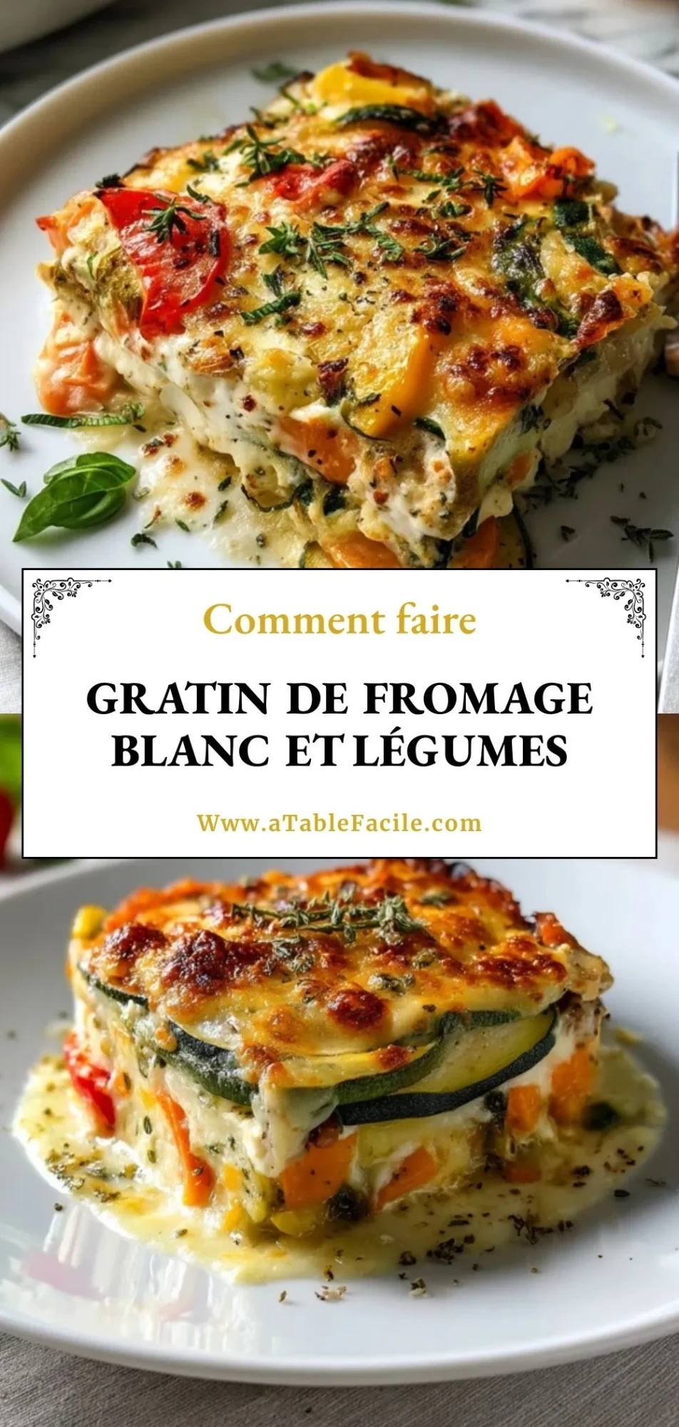 Gratin De Fromage Blanc Et Légumes - Pin 1