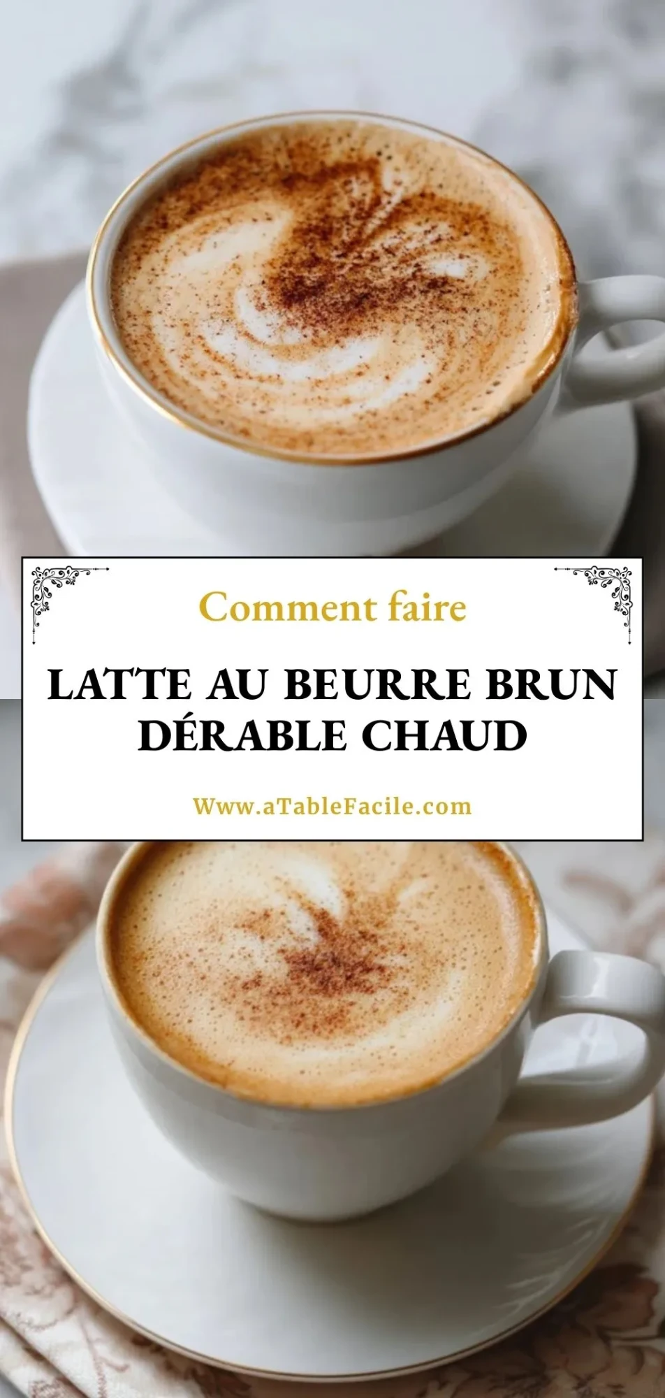 Latte Au Beurre Brun DÉrable Chaud - Pin 1