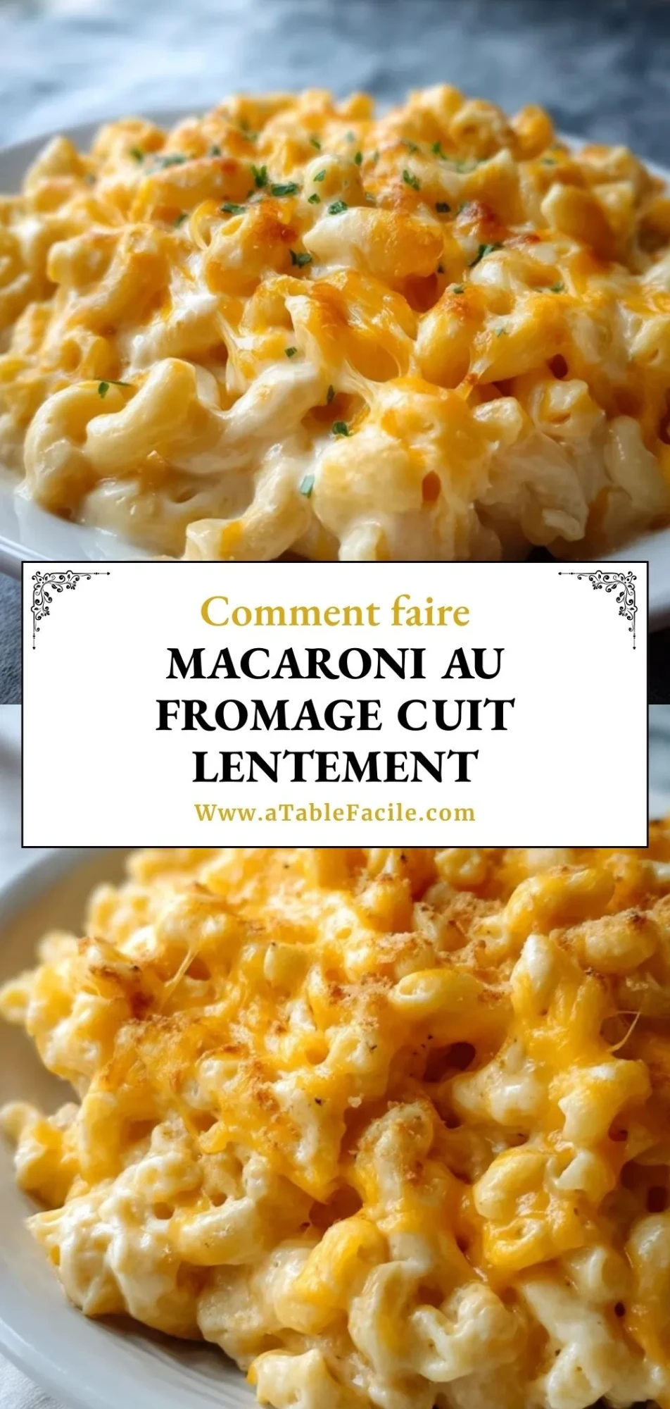 Macaroni Au Fromage Cuit Lentement - Pin 1