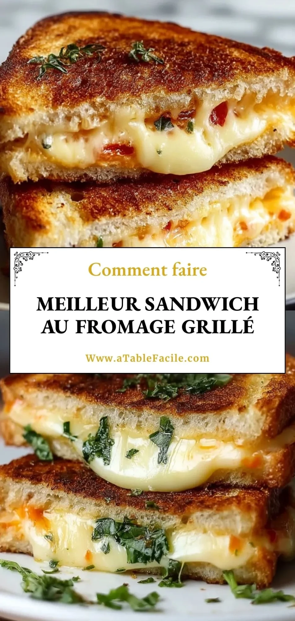 Meilleur Sandwich Au Fromage Grillé - Pin 1