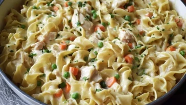 Nouilles Au Poulet Façon Tourte - 1