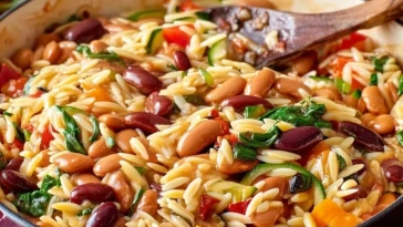 Orzo Méditerranéen aux Haricots - 1