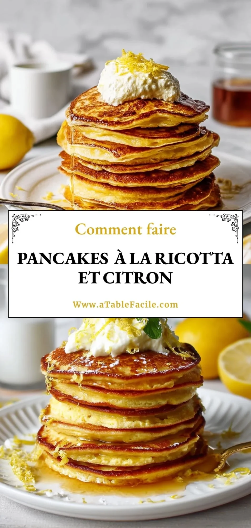 Pancakes À La Ricotta Et Citron- Pin 1