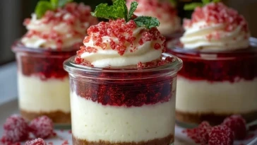 Parfaits De Cheesecake à La Canne En Sucre 1