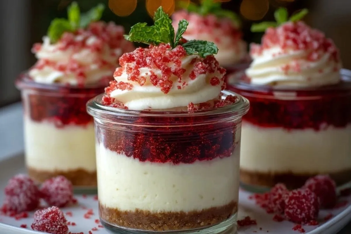 Parfaits De Cheesecake à La Canne En Sucre 1