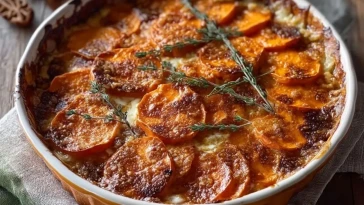 Patates Douces Gratinées à la Cannelle - 1