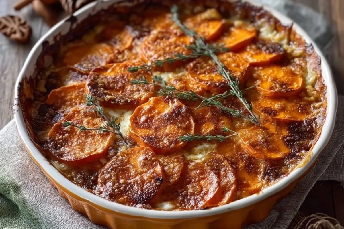 Patates Douces Gratinées à la Cannelle - 1