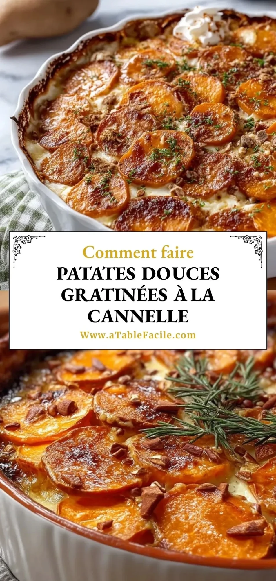 Patates Douces Gratinées à la Cannelle- Pin 1