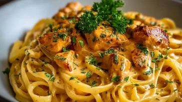 Pâtes Linguine au Poulet et Beurre de Cowboy - 1